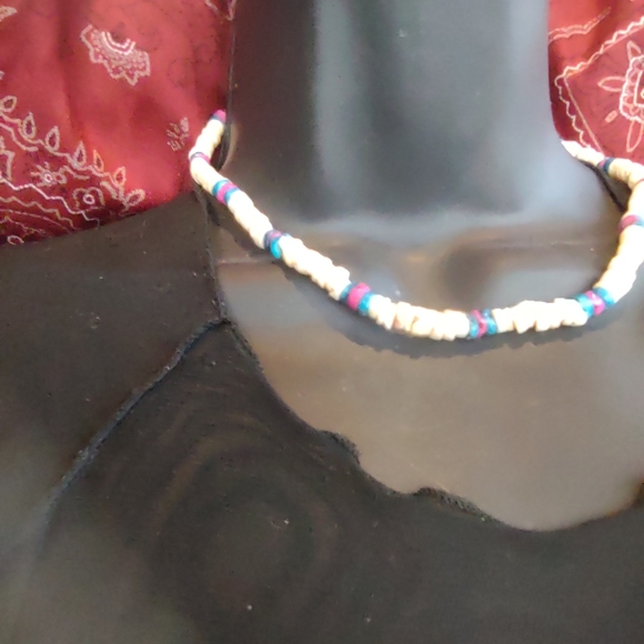 VTG 80s puke shell necklace - Picture 8 of 8